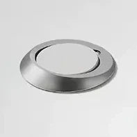 Invi Concealed Magnetic Door Stop - Gray/Silver Base