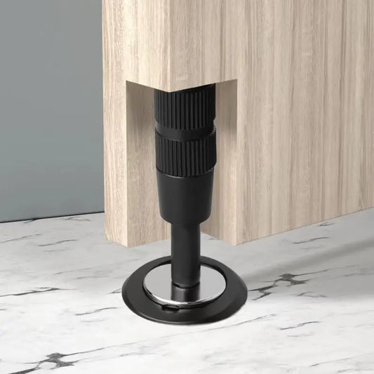 Invi Concealed Magnetic Door Stop - Black Base