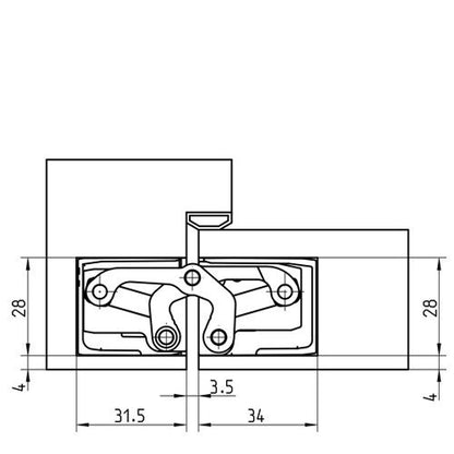 Tectus TE 440 3D Concealed Door Hinge