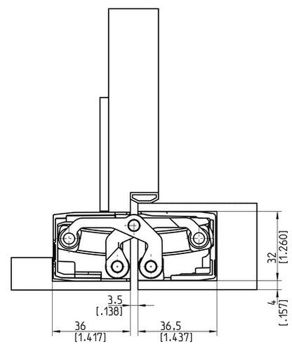 Tectus TE 540 3D Concealed Door Hinge
