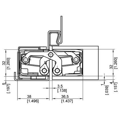 Tectus TE 540 3D Concealed Door Hinge